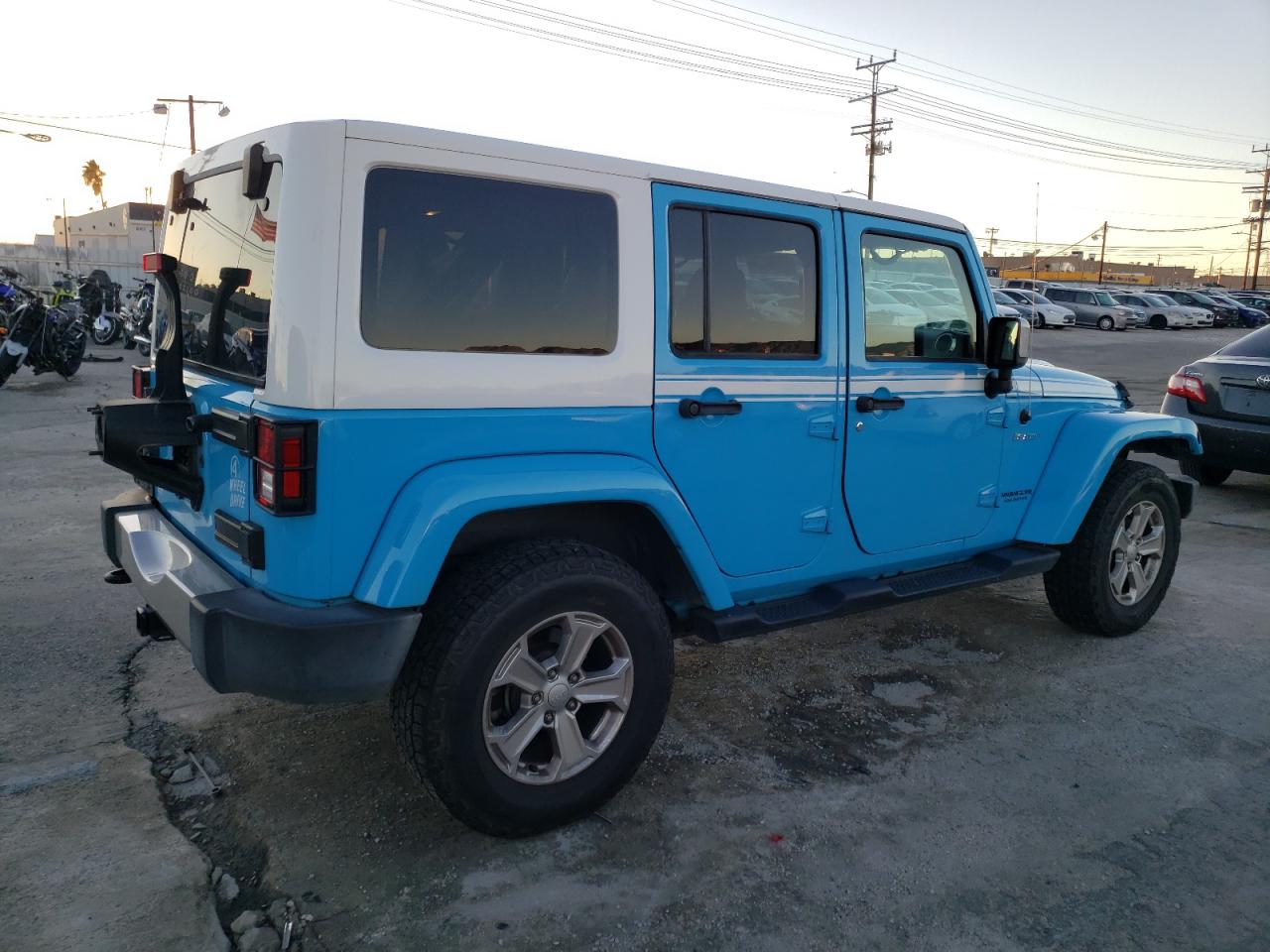 Image 3 of 2017 JEEP WRANGLER UNLIMITED SAHARA 2017 with VIN 1C4BJWEG7HL659816