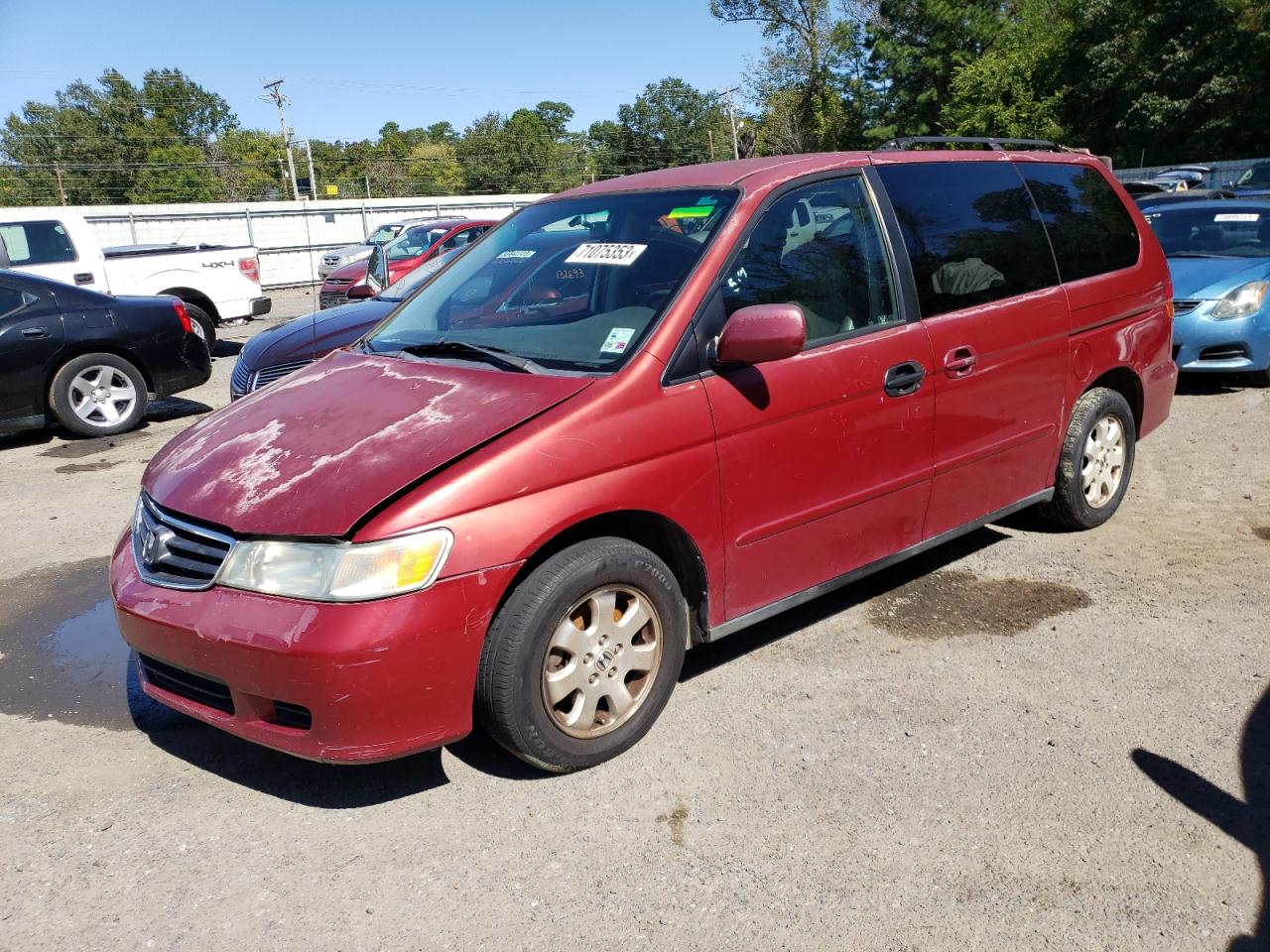 Image 1 of 2003 HONDA ODYSSEY EXL 2003 with VIN 5FNRL18093B004708