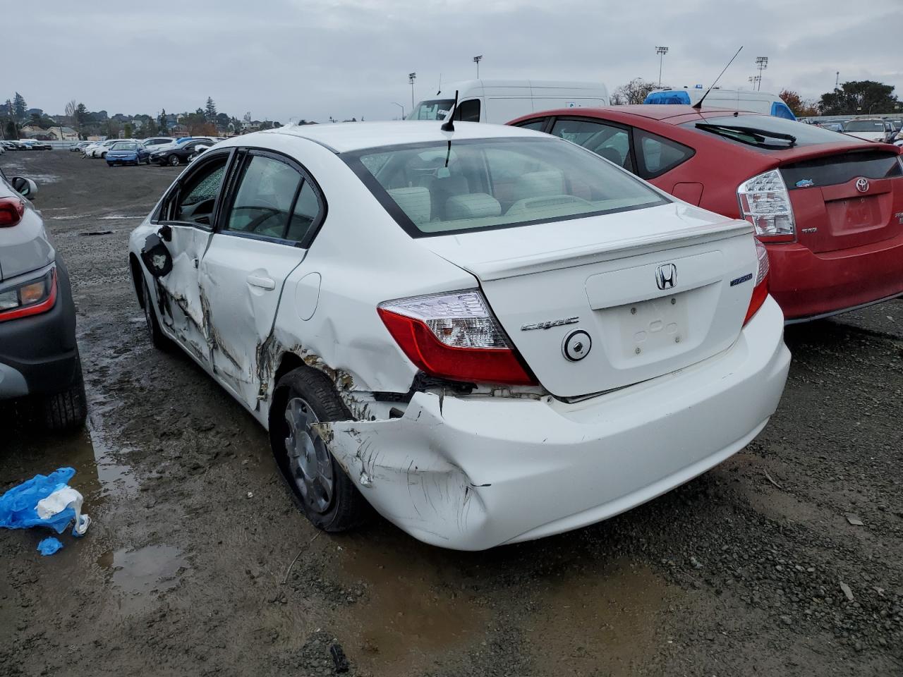 Image 2 of 2012 HONDA CIVIC HYBRID 2012 with VIN JHMFB4F25CS000295