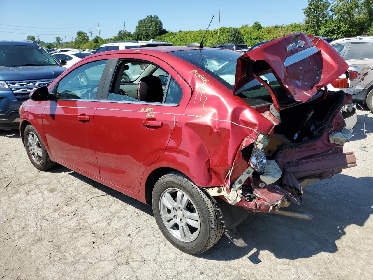 Image 2 of 2015 CHEVROLET SONIC LT 2015 with VIN 1G1JC5SHXF4157752