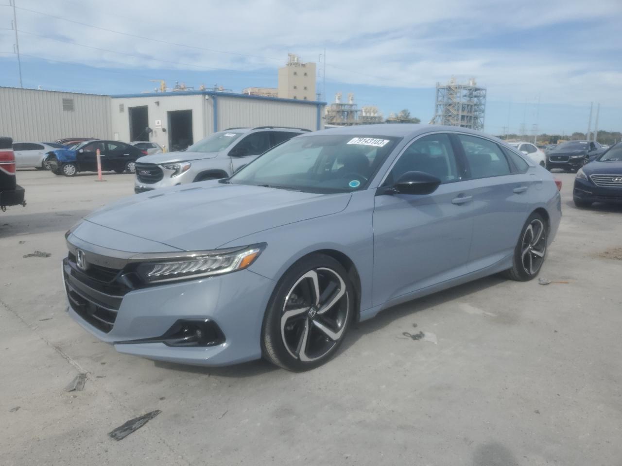 Изображение 1 2022 HONDA ACCORD SPORT SE 2022 с VIN 1HGCV1F4XNA069392