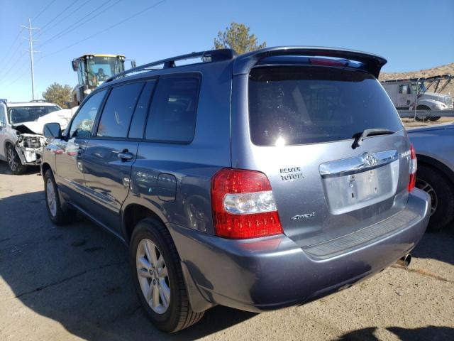 Изображение 2 2006 TOYOTA HIGHLANDER HYBRID 2006 с VIN JTEEW21A860029631