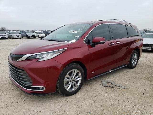 Image 1 of 2021 TOYOTA SIENNA LIMITED 2021 with VIN 5TDZRKEC6MS016332