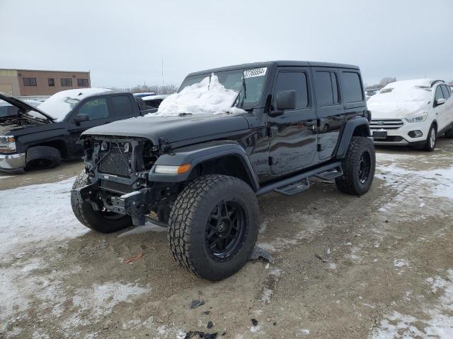 Image 1 of 2020 JEEP WRANGLER UNLIMITED SAHARA 2020 with VIN 1C4HJXEG3LW194118