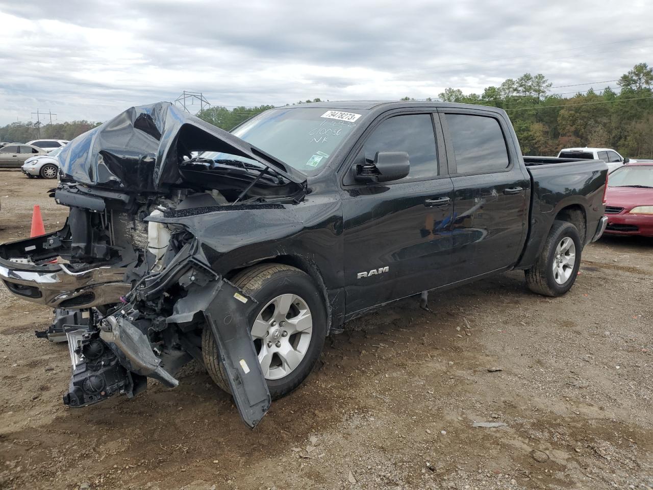 Image 1 of 2021 RAM 1500 BIG HORN/LONE STAR 2021 with VIN 1C6RREFT0MN610086