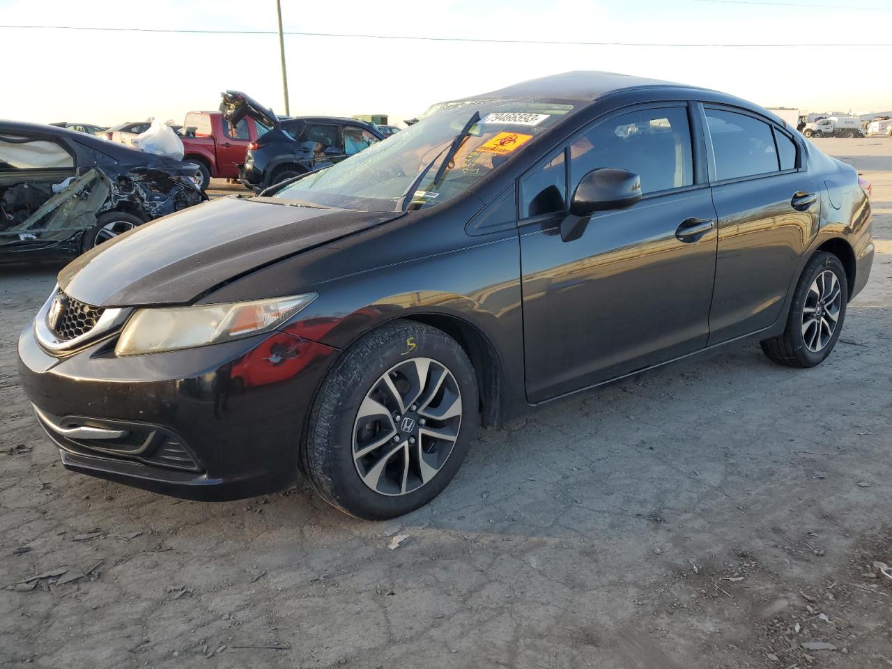 Image 1 of 2013 HONDA CIVIC LX 2013 with VIN 2HGFB2F51DH598816