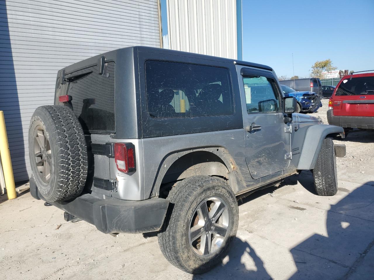 Image 3 of 2015 JEEP WRANGLER SPORT 2015 with VIN 1C4AJWAG1FL544238