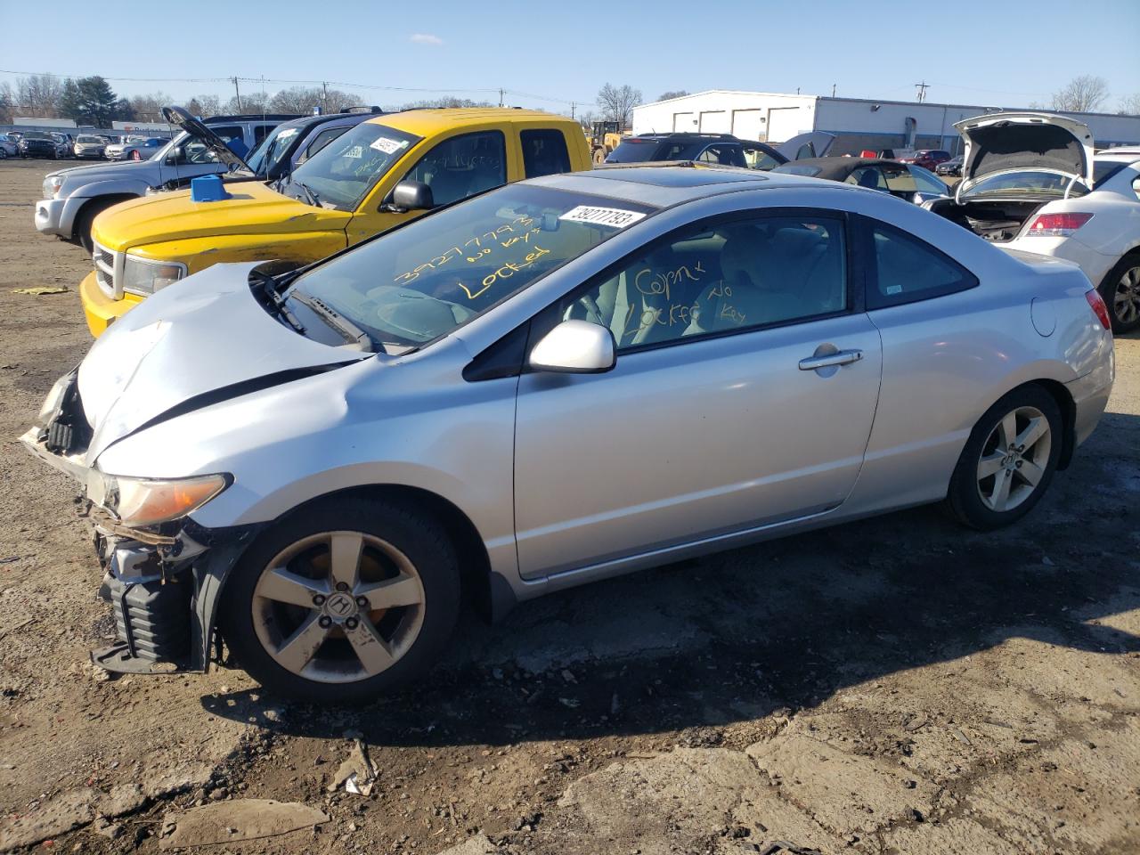 Image 1 of 2007 HONDA CIVIC EX 2007 with VIN 2HGFG12867H554990