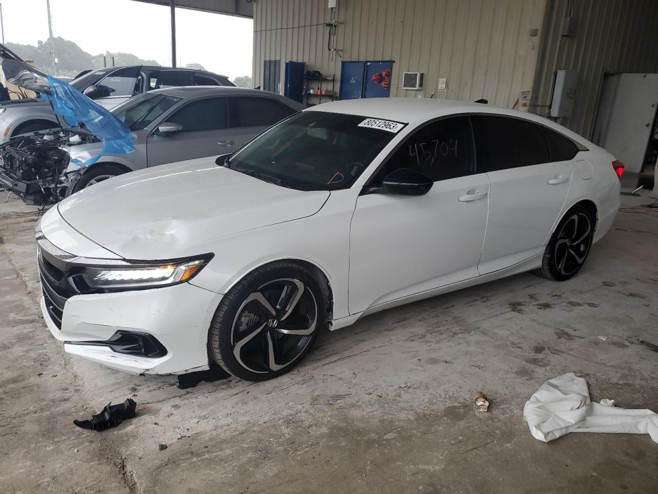 Obraz 1 z 2021 HONDA ACCORD SPORT SE 2021 z VIN 1HGCV1F44MA053185