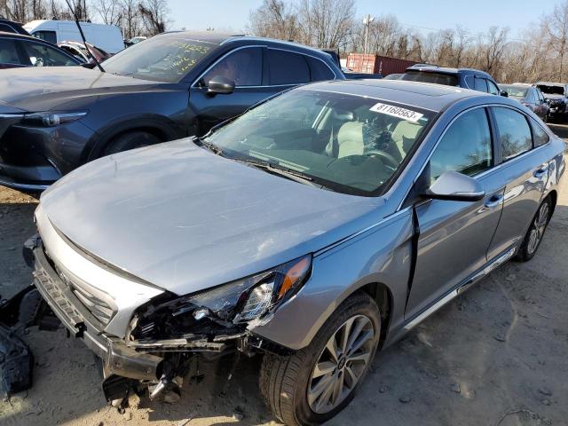 Image 1 of 2017 HYUNDAI SONATA SPORT 2017 with VIN 5NPE34AF5HH527358