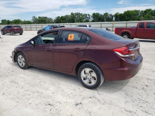 Image 2 of 2013 HONDA CIVIC LX 2013 with VIN 2HGFB2F50DH569873