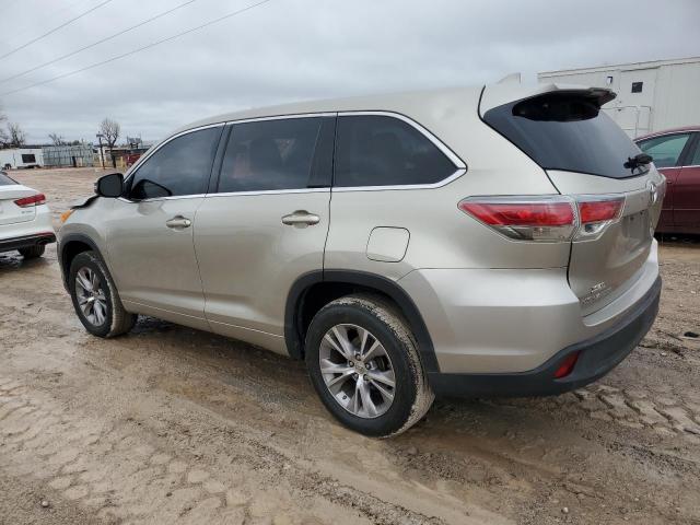 Image 2 of 2014 TOYOTA HIGHLANDER LE 2014 with VIN 5TDZKRFH2ES004848