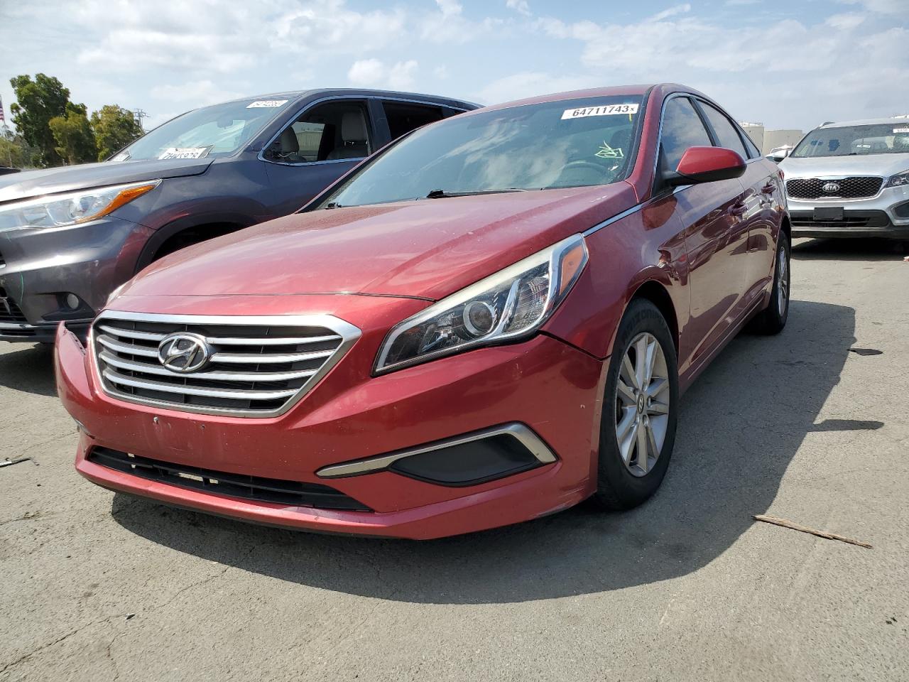 Image 1 of 2016 HYUNDAI SONATA SE 2016 with VIN 5NPE24AF6GH274018
