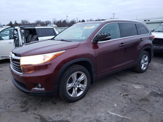 Изображение 1 2014 TOYOTA HIGHLANDER LIMITED 2014 с VIN 5TDDKRFH7ES050461