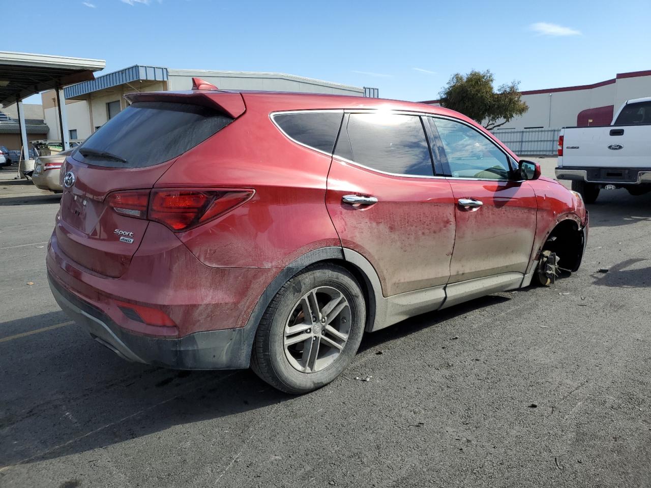 Image 3 of 2017 HYUNDAI SANTA FE SPORT  2017 with VIN 5XYZTDLB0HG465368