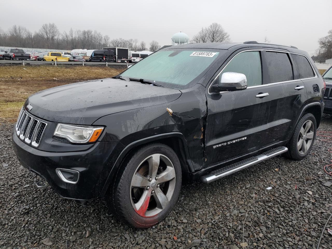 Image 1 of 2014 JEEP GRAND CHEROKEE OVERLAND 2014 with VIN 1C4RJFCT3EC448350
