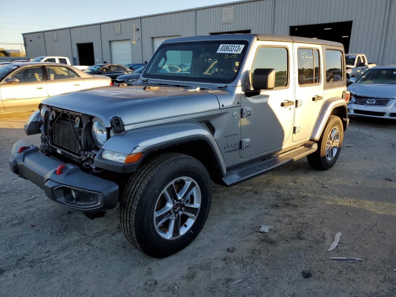 Image 1 of 2020 JEEP WRANGLER UNLIMITED SAHARA 2020 with VIN 1C4HJXEN1LW217149