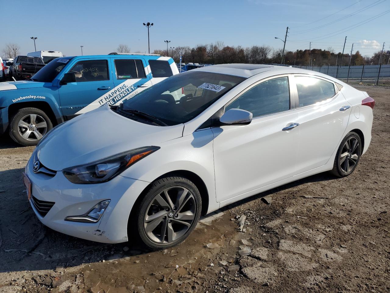 Image 1 of 2014 HYUNDAI ELANTRA SE 2014 with VIN 5NPDH4AE9EH488984
