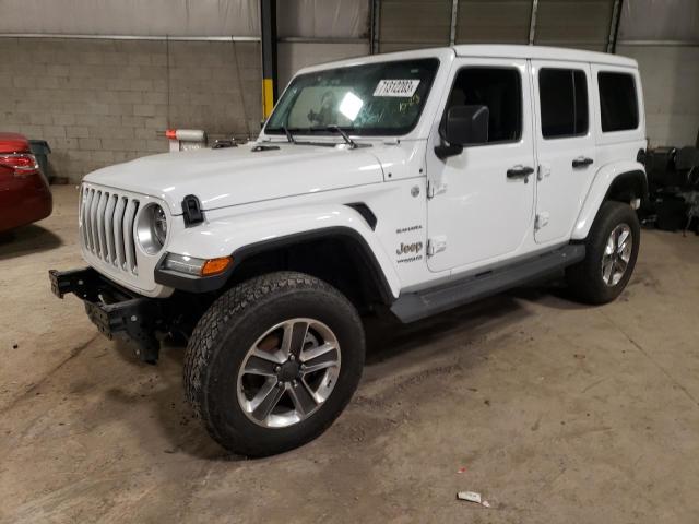 Image 1 of 2020 JEEP WRANGLER UNLIMITED SAHARA 2020 with VIN 1C4HJXEN0LW264625