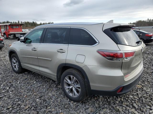 Obraz 2 z 2015 TOYOTA HIGHLANDER XLE 2015 z VIN 5TDJKRFH0FS150471