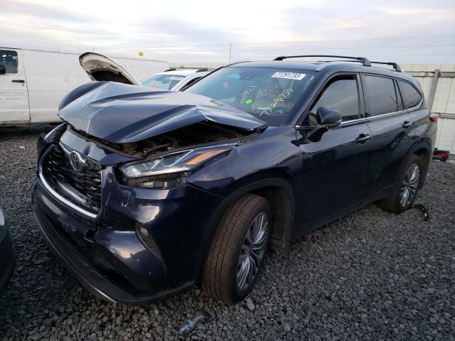 Image 1 of 2021 TOYOTA HIGHLANDER PLATINUM 2021 with VIN 5TDFZRBH7MS088698