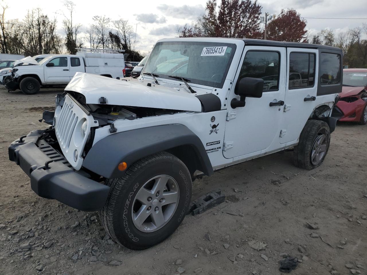 Image 1 of 2016 JEEP WRANGLER UNLIMITED SPORT 2016 with VIN 1C4BJWDG3GL104443