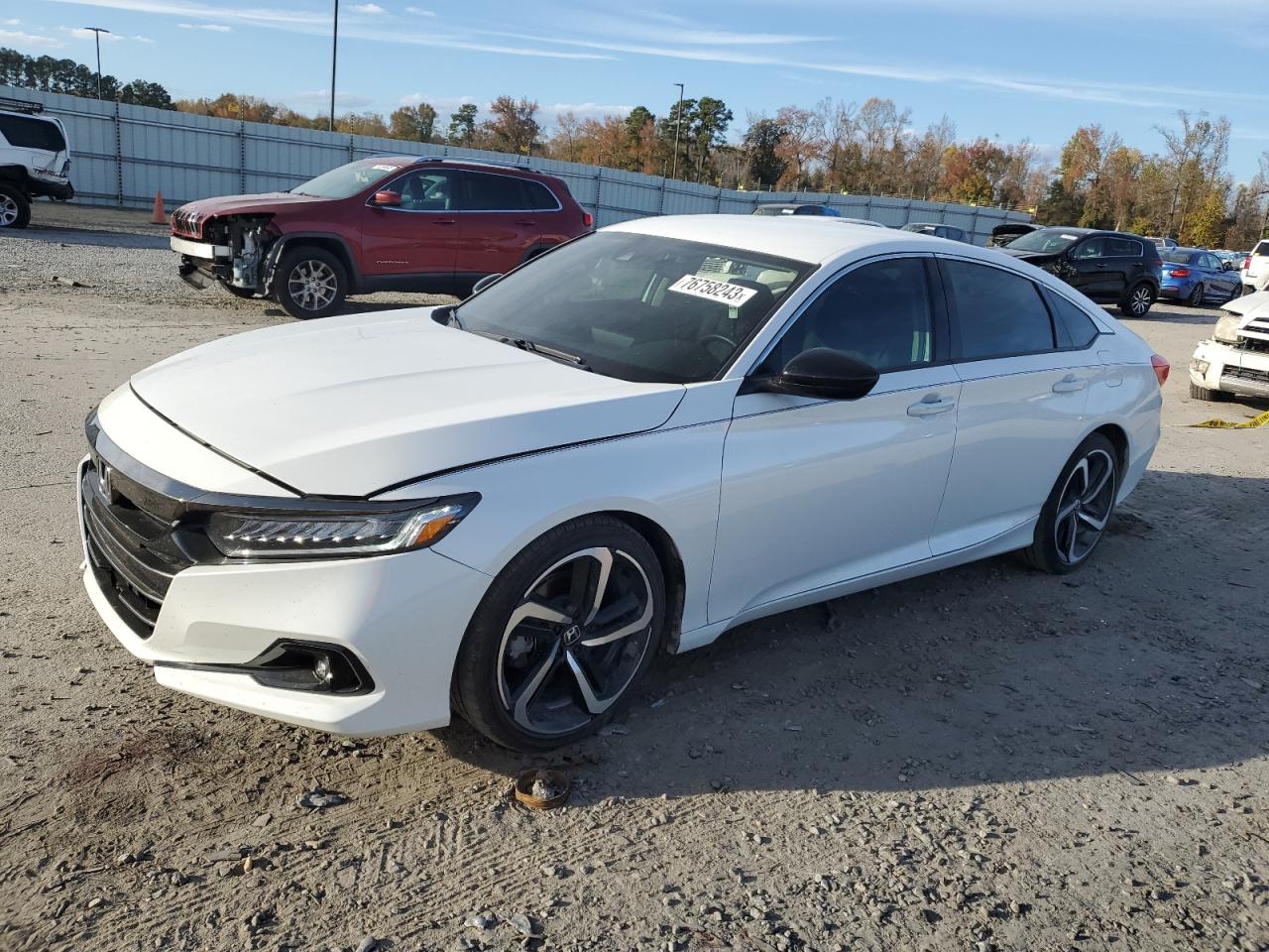 Изображение 1 2022 HONDA ACCORD SPORT SE 2022 с VIN 1HGCV1F41NA072097