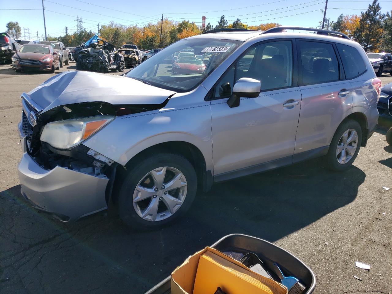 Image 1 of 2015 SUBARU FORESTER 2.5I PREMIUM 2015 with VIN JF2SJADC2FH402632