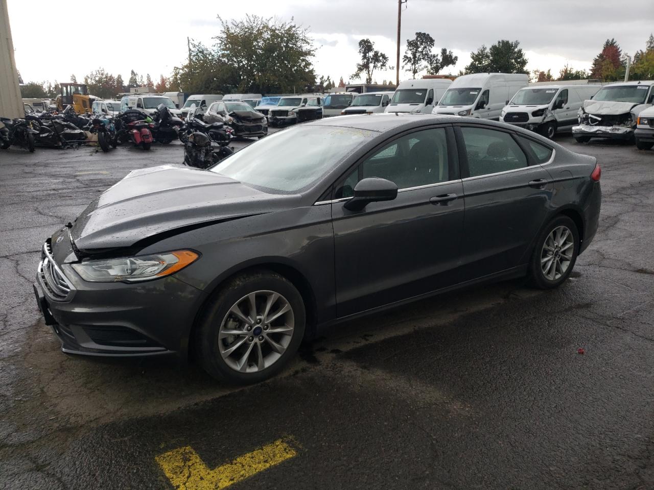 Image 1 of 2017 FORD FUSION SE 2017 with VIN 3FA6P0HD1HR207804