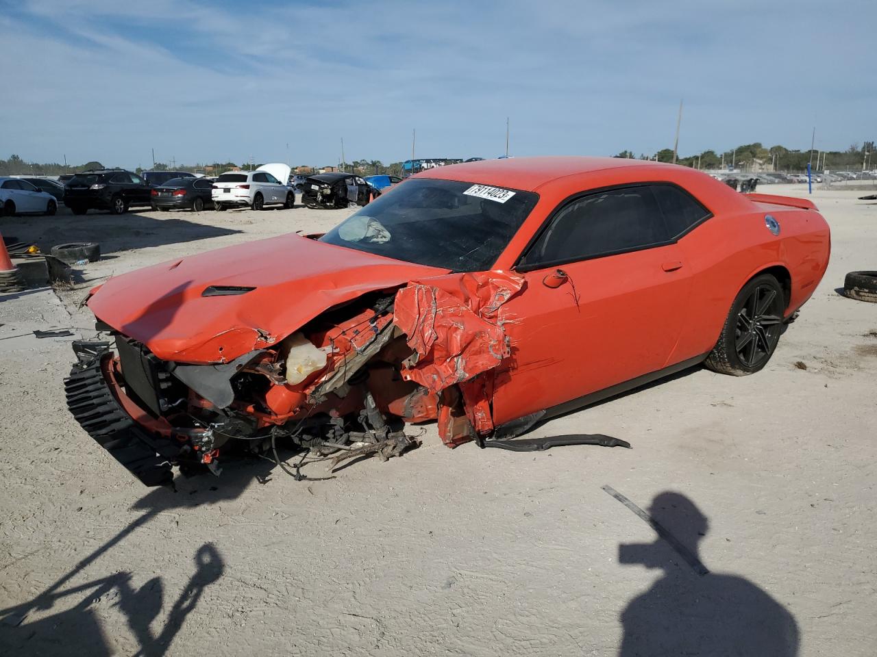 Image 1 of 2019 DODGE CHALLENGER SXT 2019 with VIN 2C3CDZAG5KH571150