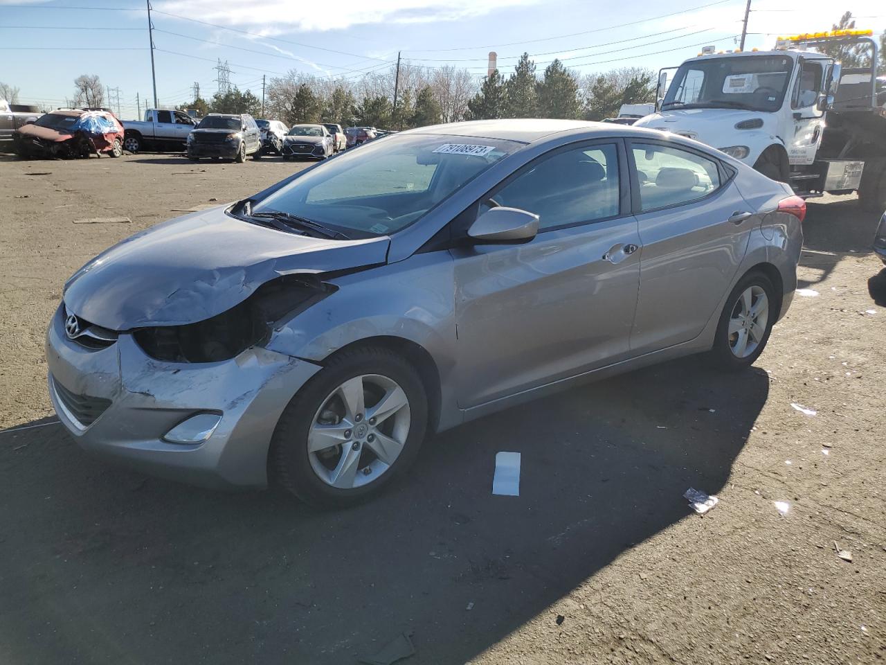 Image 1 of 2013 HYUNDAI ELANTRA GLS 2013 with VIN KMHDH4AE1DU581806