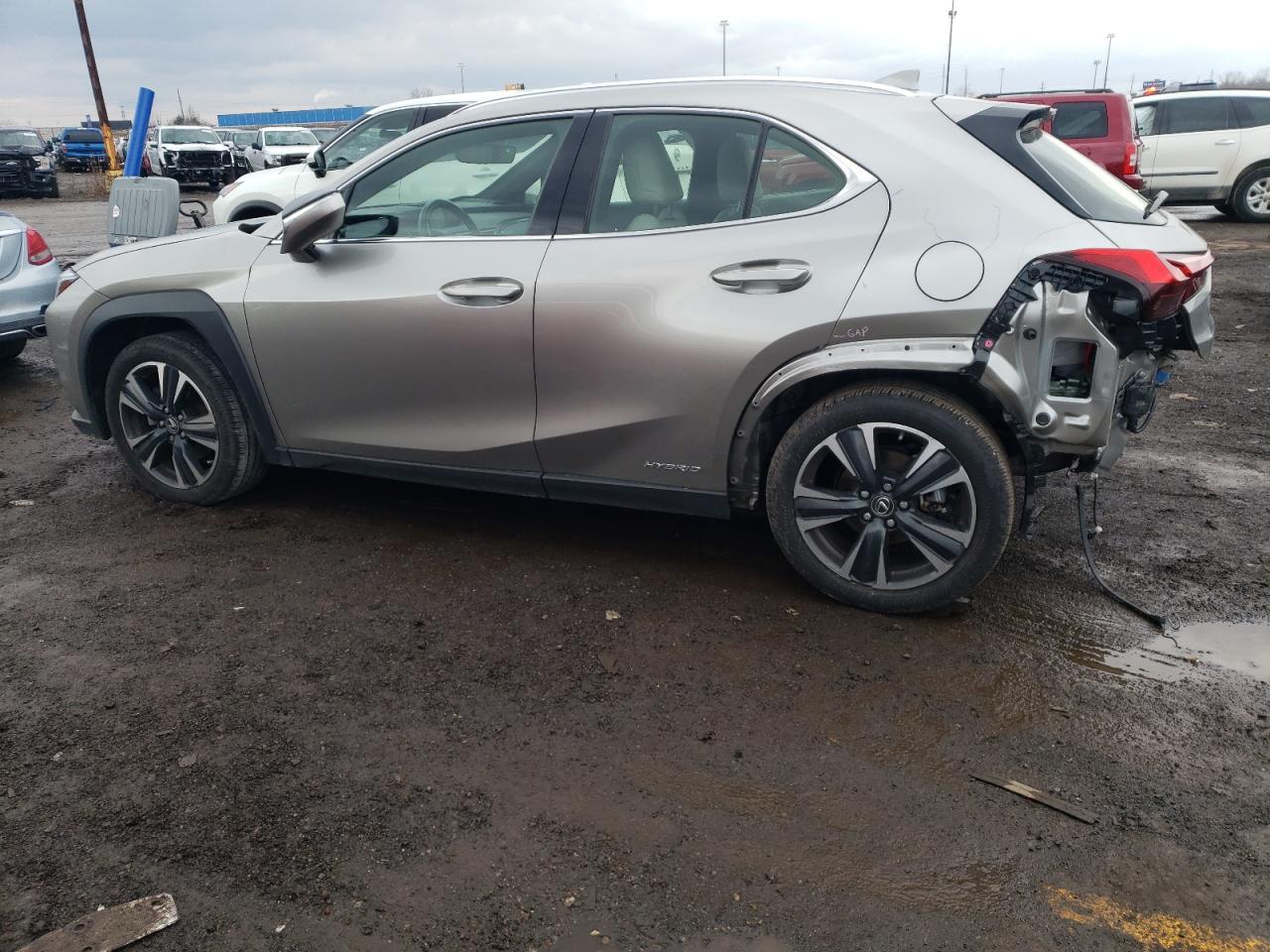 Image 2 of 2021 LEXUS UX 250H 2021 with VIN JTHP9JBH0M2050872