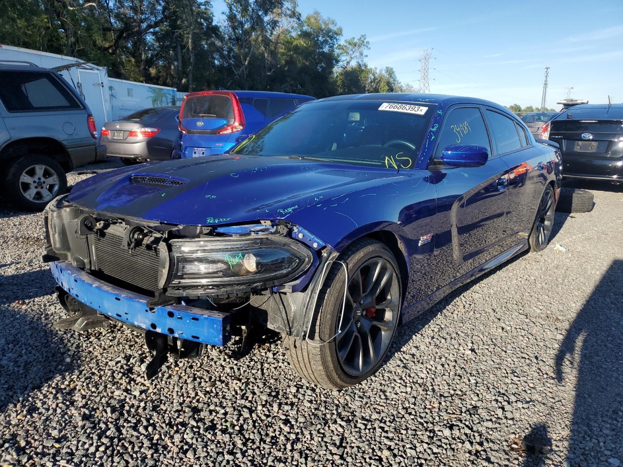 Image 1 of 2020 DODGE CHARGER SCAT PACK 2020 with VIN 2C3CDXGJ1LH111718