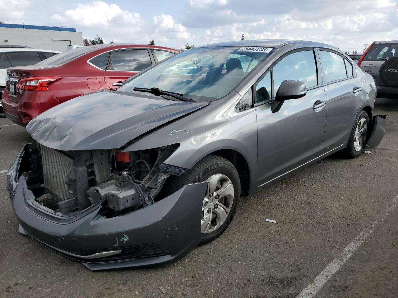 Image 1 of 2013 HONDA CIVIC LX 2013 with VIN 2HGFB2F59DH515259