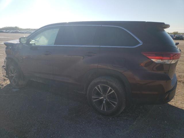 Изображение 2 2019 TOYOTA HIGHLANDER LE 2019 с VIN 5TDZZRFH9KS352654