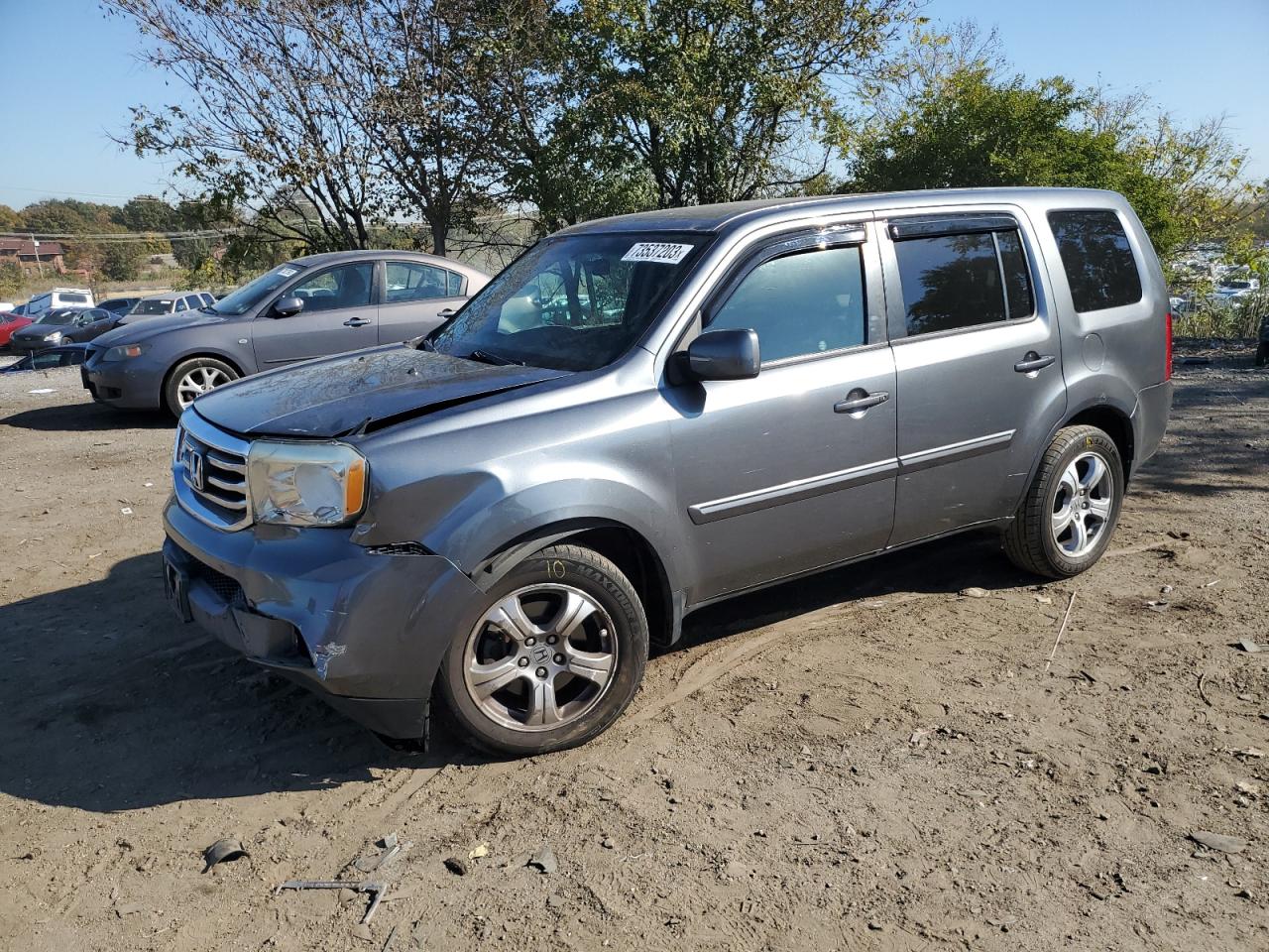 Image 1 of 2013 HONDA PILOT EX 2013 with VIN 5FNYF4H43DB038541