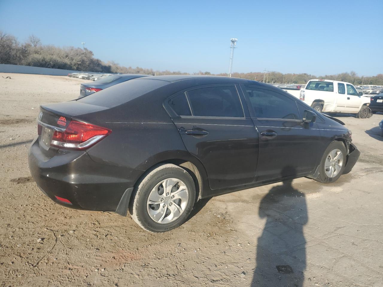Image 3 of 2014 HONDA CIVIC LX 2014 with VIN 2HGFB2F53EH538148