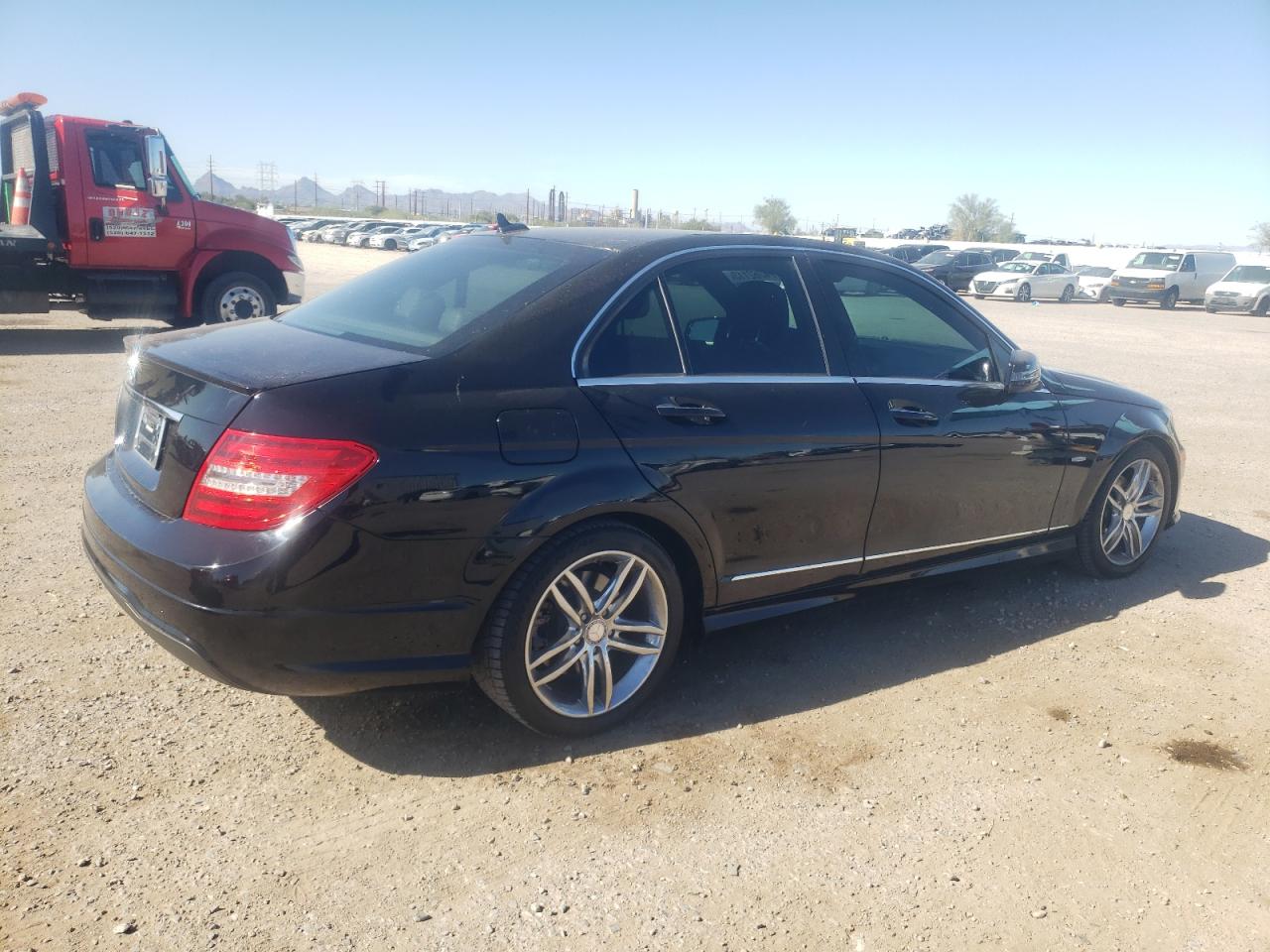 Image 3 of 2012 MERCEDES-BENZ C 250 2012 with VIN WDDGF4HB1CR206766