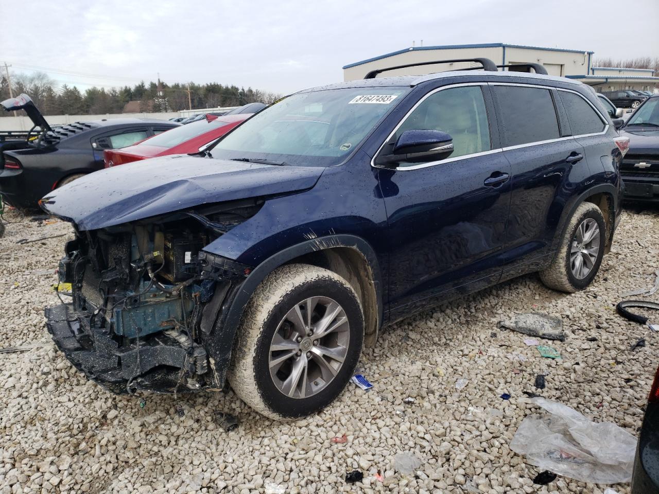 Obraz 1 z 2014 TOYOTA HIGHLANDER XLE 2014 z VIN 5TDJKRFH8ES065070