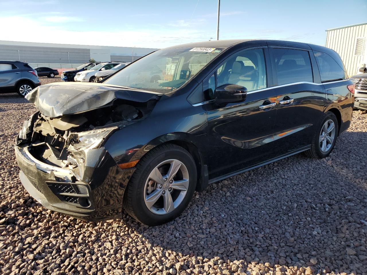 Image 1 of 2019 HONDA ODYSSEY EX 2019 with VIN 5FNRL6H57KB014287