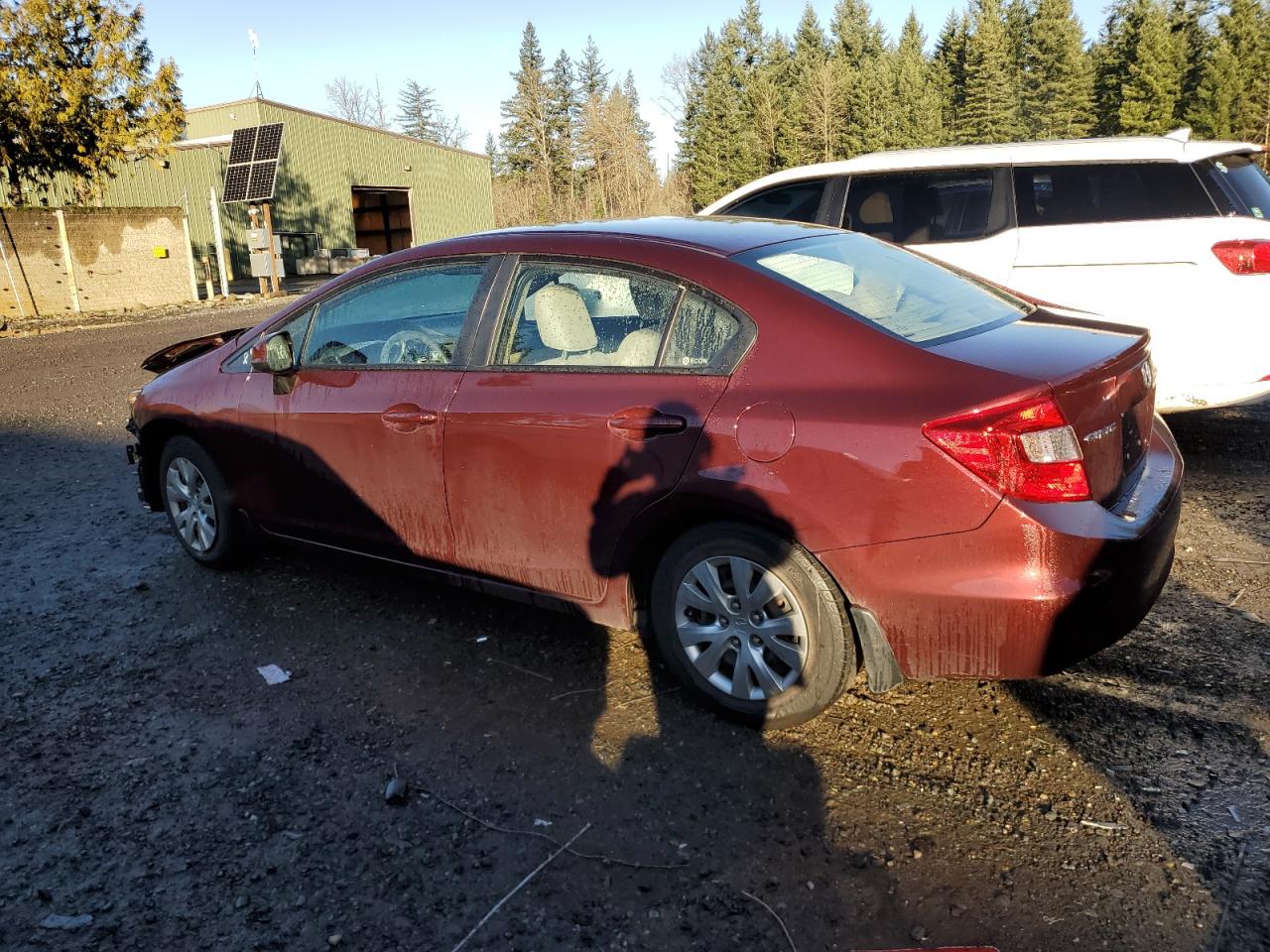 Изображение 2 2012 HONDA CIVIC LX 2012 с VIN 19XFB2F51CE389679