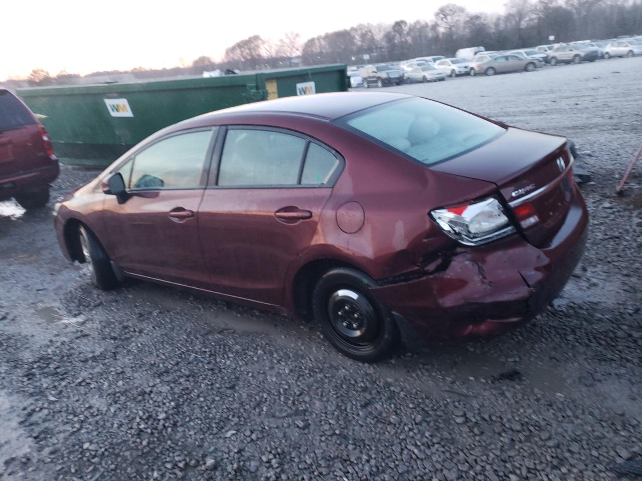 Изображение 2 2013 HONDA CIVIC LX 2013 с VIN 19XFB2F51DE009449