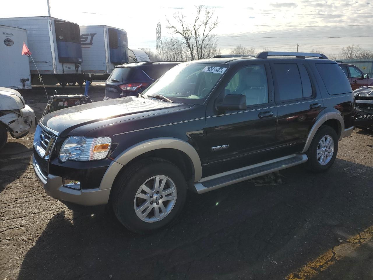 Image 1 of 2007 FORD EXPLORER EDDIE BAUER 2007 with VIN 1FMEU74E77UA93459