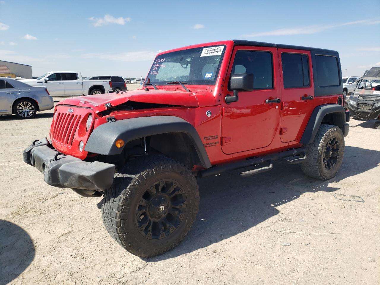 Image 1 of 2016 JEEP WRANGLER UNLIMITED SPORT 2016 with VIN 1C4BJWDG9GL228409
