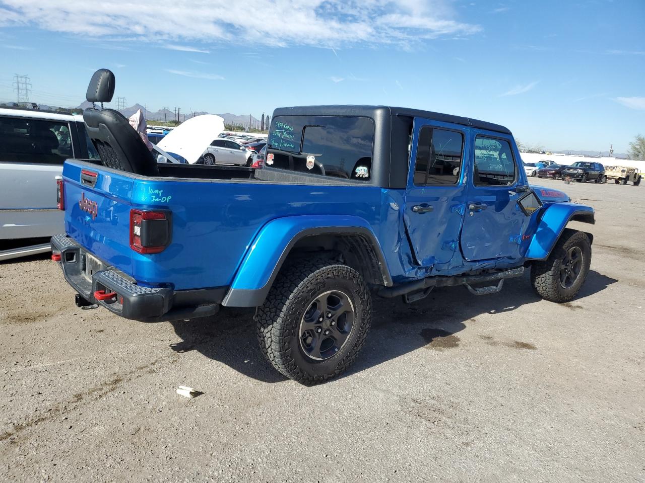 Image 3 of 2022 JEEP GLADIATOR RUBICON 2022 with VIN 1C6JJTBG5NL163463