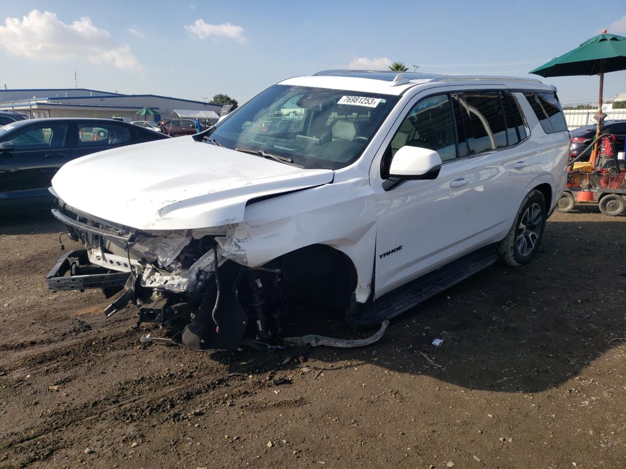 Image 1 of 2021 CHEVROLET TAHOE C1500 LT 2021 with VIN 1GNSCNKD6MR132038