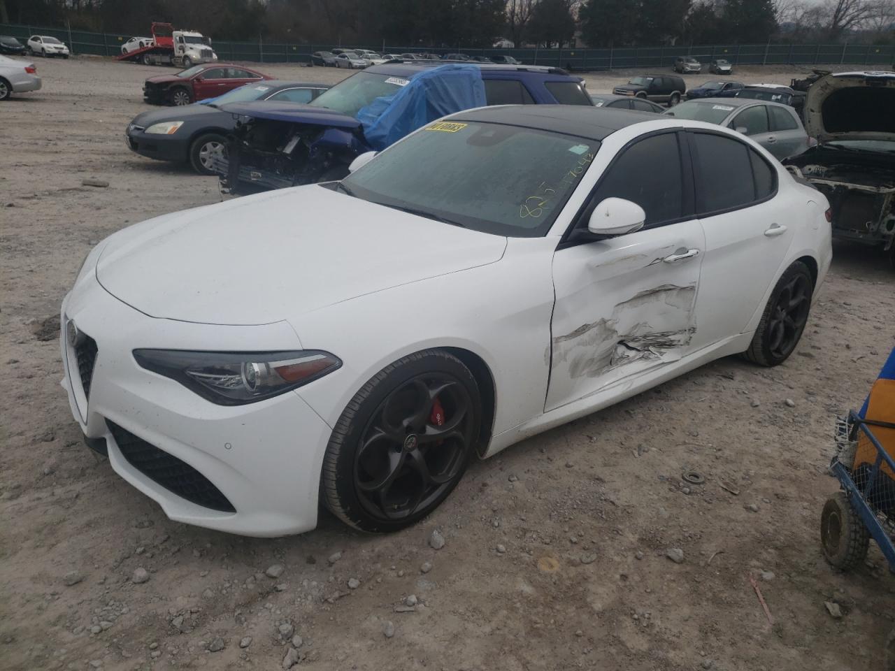 Image 1 of 2018 ALFA ROMEO GIULIA TI 2018 with VIN ZARFAECN0J7589478