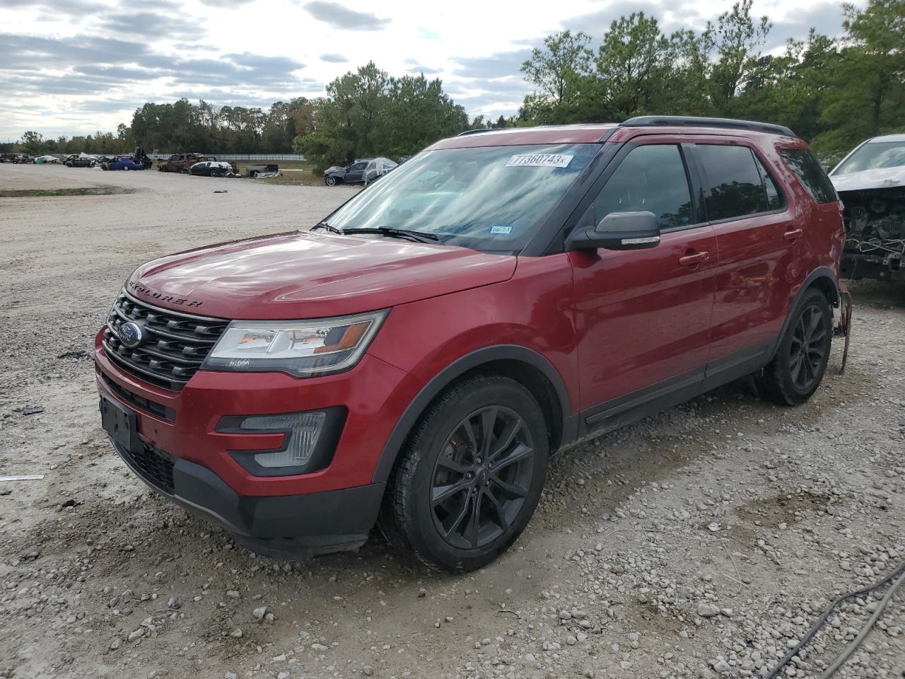 Изображение 1 2017 FORD EXPLORER XLT 2017 с VIN 1FM5K7D85HGB05883