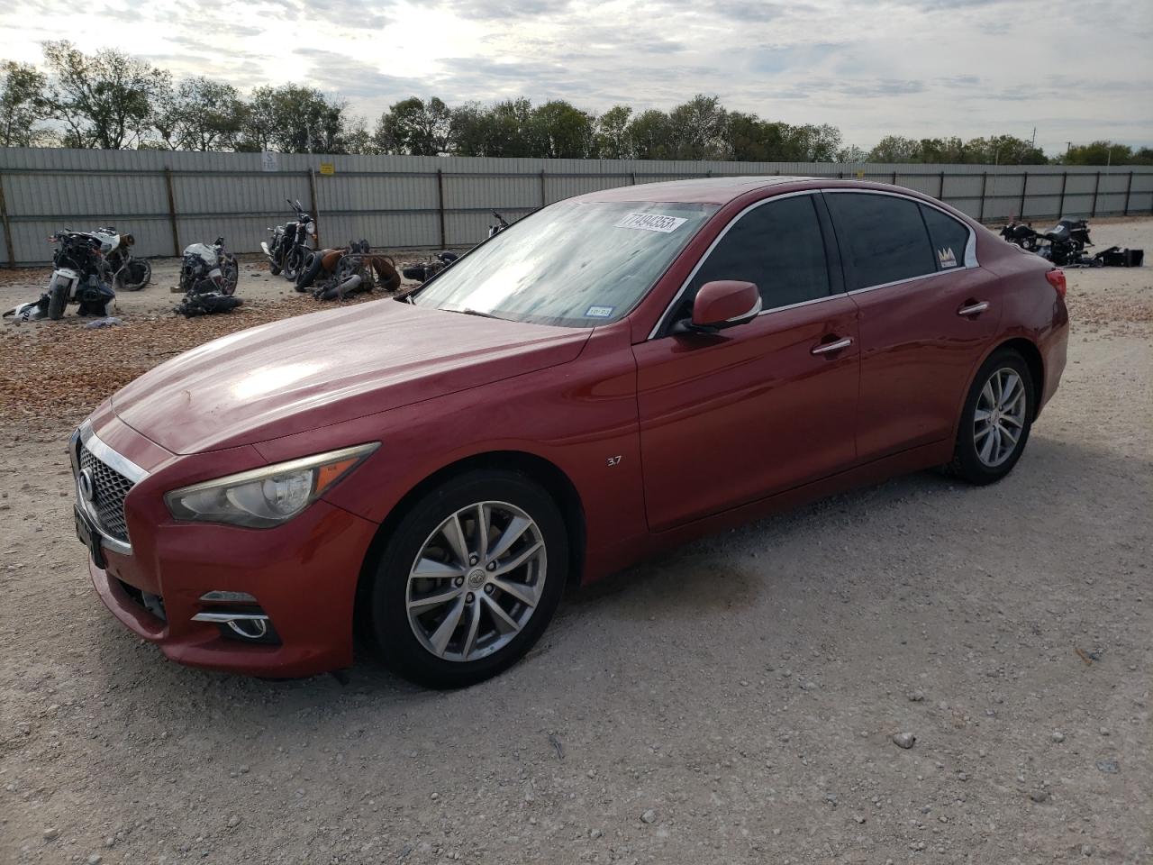 Image 1 of 2014 INFINITI Q50 BASE 2014 with VIN JN1BV7AR8EM694987