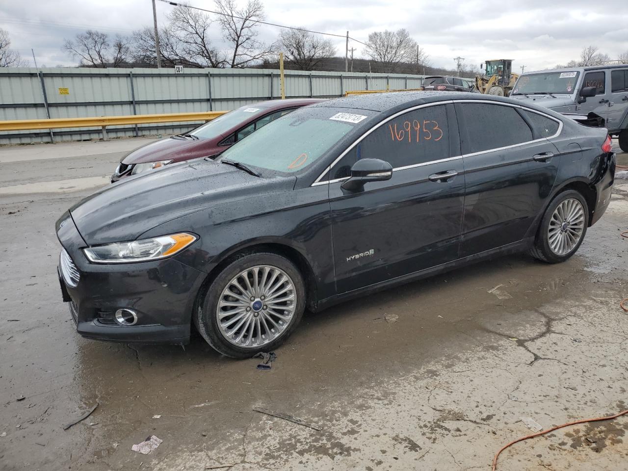 Image 1 of 2014 FORD FUSION TITANIUM HEV 2014 with VIN 3FA6P0RU5ER239634